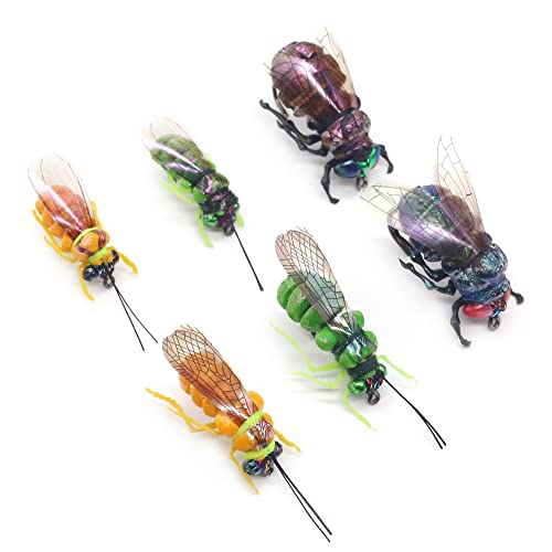 YZD Realistic Fly Fishing Dry Wet Nymph Trout Flies Topwater Lures for Freshwater Saltwater High Simulation Hand Tie Lure Kits - color: 21-A-06