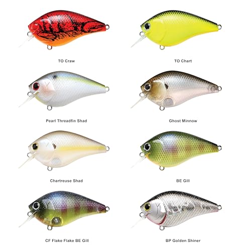 LUCKY CRAFT Fat CB BDS2 Fishing Lure, 2.5" Floating Squarebill Crankbait, 2–3 ft Depth, Freshwater Trout and Bass Lures, Bass Fishing Gear and Tournament Hard Bait - color: 137 TO Craw