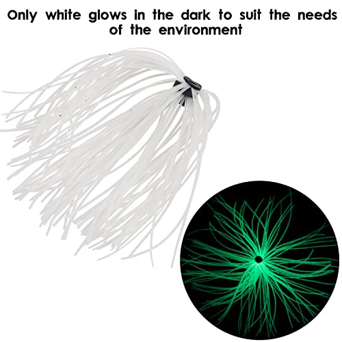 18 Bundles Silicone Jig Skirts, 50 Strands Fishing Lure Skirts Spinnerbait Squid Jig Replacement DIY Lures Kit - color: Type B