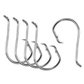 PATIKIL Fishing Circle Hooks, Carbon Steel Offset Hook with Barbs for Freshwater Saltwater - size: 27mm/1.06"