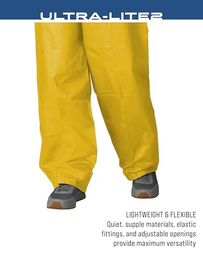 FROGG TOGGS Men's Ultra-Lite2 2-Layer Waterproof Breathable Rain Suit - color: Yellow, size: XX-Large