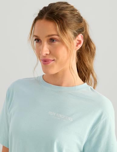 HUK Womens Short Sleeve Performance Tee, Fishing T-Shirt for Women - color: Coastal Club - Heron Blue, size: X-Large