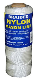 T.W Evans Cordage 12-500 Number-1 Braided Nylon Mason Line, White, 500-Feet - size: (Pack of 1)