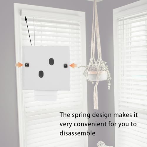 coolaroo Replacement Parts - Outside Mounted Blinds Curtain Rod Bracket Attachment, Vertical Blinds Replacement Parts, Deer Blind Brackets & mini Blind Brackets for Blinds Replacement - color: White, size: 2 SET