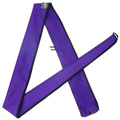 Full-Enclosure Fishing Rod Sleeve Bag Cover Sock Protector. Fits Conventional & Spinning Rods. Made in USA - color: Purple, size: 10' feet (120 inches long), style: 8 inches in circumference