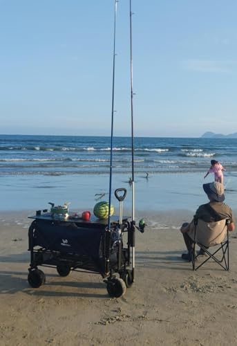 Fishing Rod Holder for Wagons, Gardening Wagons, Gorillas，Cart,ATV & Beach Car