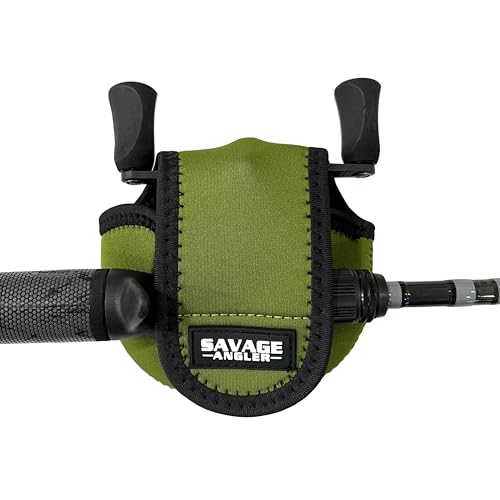 Neoprene Baitcast Reel Cover, Fishing Reel Protector, Fishing Reel Cover, Baitcaster Case, Low Profile Baitcaster Case, Casting Reel Covers, 50 100 200 Series Baistcasters (1, Green) - color: Green