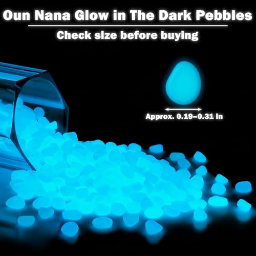 400pcs Glow in the Dark Rocks for Outdoor Garden & Aquarium – White Luminous Stones for Landscaping, Pathway, Patio, Driveway, Walkway, Fish Tank, Plant Pots - color: White