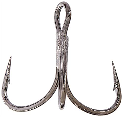 Mustad KVD Elite Triple Grip Treble 2X Short 1X Strong - color: Black Nickel, size: Size 2/0 (Pack of 11)
