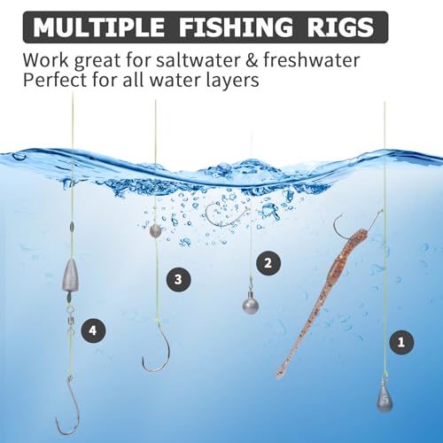 TRUSCEND Complete Fishing Lures - Tackle Box with Tackle Included - Crankbaits, Minnows, Frogs, Vibes, Poppers, Spinners, Spoons, Soft Baits, Hooks & Weights Accessories Kit for Bass Panfish Trout - color: E-203pcs Economic Kit