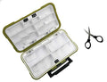 Waterproof Fishing Lure Box Spoon Hooks Baits Storage Tackle Box Containers for Casting Fishing Fly Fishing,Large/Medium/Small Lure Case - color: Green-Large