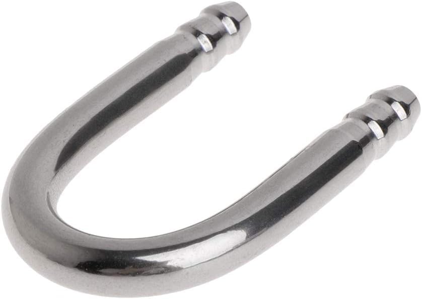 Silver Aquarium Airline Tubing Stainless Steel Connectors U Shape Fish for Tank Air Tube Metal Pipe for 4mm I.D. Air Line Hose Aquarium Pumps and Filters