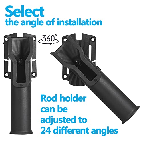 Fishing Rod Holster, Fishing Waist Belt Rod Holder, Adjustable Pole inserter for Spinning Casting Reel Outdoor Fishing - color: Rod Holder with Mounting Base