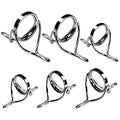 QualyQualy Fishing Rod Repair Kit - Tip Guide Replacement - Stainless Steel Ceramic Ring - 6pcs/7pcs/30pcs - color: D - Rod Guides 6pcs
