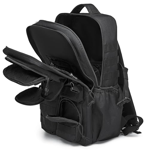Wotony Tactical Backpack - Military waterproof backpack with multiple pockets and tactical gear for the outdoors (Green Leaf, 35L) - color: Green Leaf, size: 35L