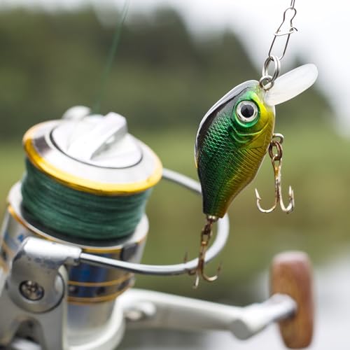 PATIKIL Glow in the Dark Fishing Lure 3D Eyes, Luminous Waterproof Artificial Fish Eye Fly Tying Lures Crafts Tackle Accessory - size: 6mm