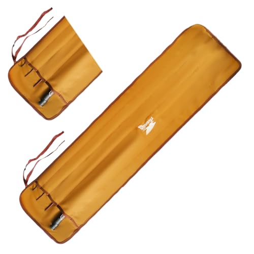 Aventik Neoprene Fly Rod Sock, 5-Compartment Fly Rod Sleeve Protector, Fishing Rod Cover for Travel & Storage - color: Coffee, size: Fly rod 9'0''-9'6'' 4sec with Extra tip