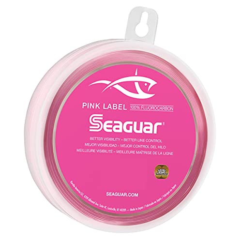 Seaguar Pink Label 100% Fluorocarbon Saltwater Fishing Leader Line, Multiple Sizes - size: 30lbs/25yds