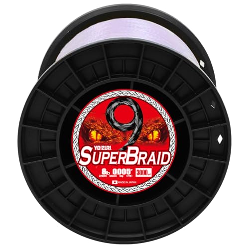 YO-Zuri SUPERBRAID 9 - Floating Braided Fishing LINE - color: White, size: 3000 YD