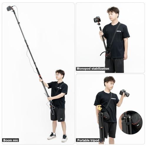 FOMITO BT-02 Camera Hands-Free Stabilizer Support Bag - Outdoor Vlogging Accessory for Fishing Rod & Wedding Filming | Waterproof Adjustable Strap