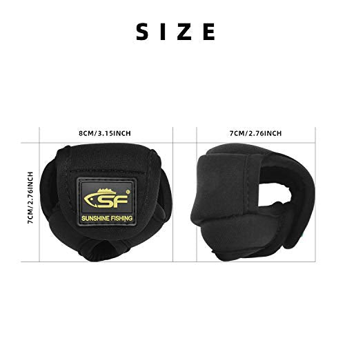 SF Low Profile Casting Baitcast Reels Cover Case Reel Pouch Glove for Fits 50 100 200 300 Series Baitcaster - color: Baitcast up to 200 Series/ 1 Pcs