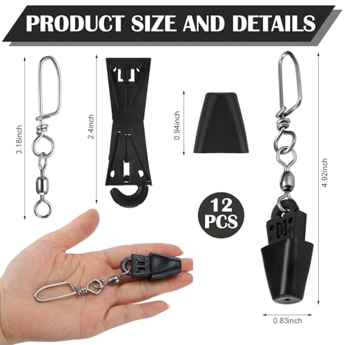 Downrigger Terminal Kit Fishing Boating Accessories Deep Water Trolling Release Kit Marine Downrigger Set with Storage Box Boat Fishing Terminal Tool for Saltwater and Freshwater