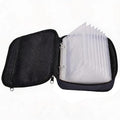 Kylebooker Soft Plastic Bait Storage Binders Organizer Saltwater Fishing Lure Leader Wallet Tackle Binder Bag - color: Black