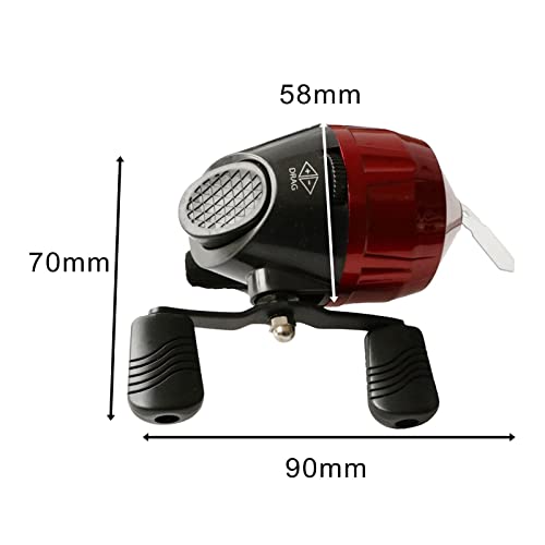 Fishing Reel with 10lb/85yds Capacity and Push Button Mechanism for Angling