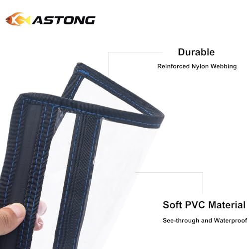2 Layer Water-resistant Fishing Bait PVC Clear Storage Bag BaitShield Tackle Bag Storage for Bait Tackle Lures Soft Plastics and Fishing Gear Large Capacity 2 Size (1Pc Medium+1Pc Large)