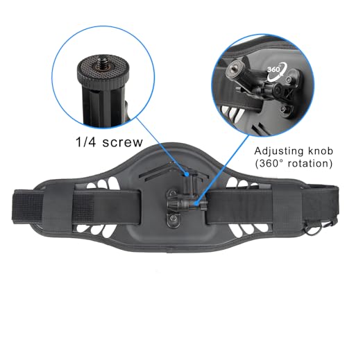 Camera Waist Belt + 90cm Selfie Stick for GoPro for Insta360 for DJI for Fusion Action Camera/Panorama Camera Outdoor Holder Waistband Hands Free Mount Bracket Strap - color: Camera Waist Belt + 90cm Selfie Stick