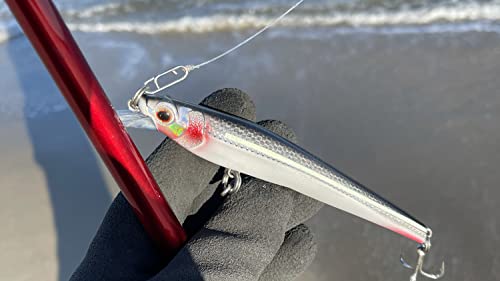 Nomad Design Shikari Fishing Lures, Premium Long-Casting, Shallow Diving, Slow Floating Jerkbait, for Inshore Freshwater Species Such as Bass, to Walleye, to Pike and Musky, 115 SUS FR 4-1/2" 1/2oz - size: 3 3/4" - 3/8 oz, style: Ayu