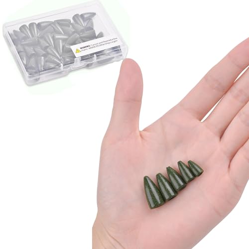 Fishing Weights Sinkers,30/50 Pack Lead Bullet Sinker Worm Weight Bass Fishing Texas Rig Carolina Rigs Slip Sliding Weights Freshwater Saltwater - size: 1/4oz - 50pcs