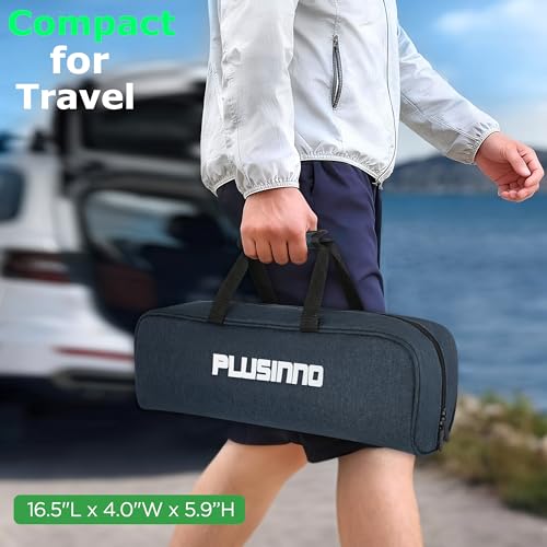 PLUSINNO Fishing Rod, Telescopic Fishing Rod and Reel Combo, Collapsible Travel Fishing Pole Rod Starter Kit, Carbon Fiber Fishing Rods and 12 +1 Bearings Stainless Steel, Fishing Gifts for Men Adults - color: Full Kit with Fishing Tackle Box, size: 2.1m