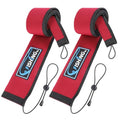 2Pcs Neoprene Fishing Rod Sleeve for Casting, Trolling, Spinning Rods – Lightproof & Puncture Resistant Rod Cover - color: Red, size: 65" - 2Pcs