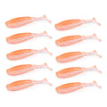 2.16in PVC Artificial Crappie Bass Bait with Paddle Tail 0.08oz.Shad Swimbaits 10-Pack Soft Baits Sea Ocean River Lake Streams Catfish Trout Pike Snapper Walleye - color: H 10pcs