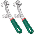2Pcs Upgraded Bucket Opener Tool 5 Gallon, 8.5 Inch Aluminum Paint Bucket Lid Opener Wrench with Non-slip Rubber Handle Grip, Metal Can Opener Lid Pail Remover Tool for Home Industrial - size: 2 PCS