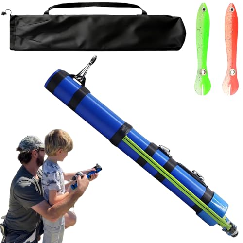 Fishing Catapult Rod, 2026 New Fly Fishing Rod for Kid, Catapult Fishing Rod, Professional Sling Shot Fishing Reel Pole, Saltwater and Freshwater Great Gear for Outdoor Anglers Travel - color: Basic
