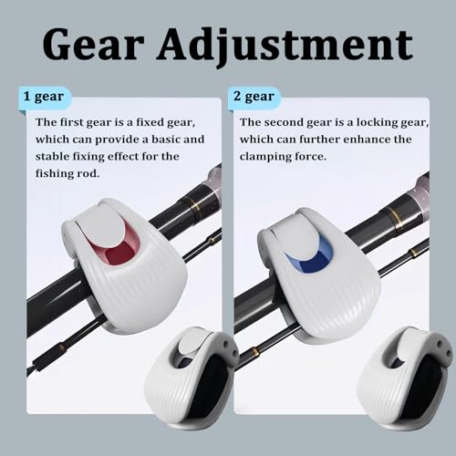 MIUPOO Fishing Pole Binding Clip, Fishing Rod Fixed Accessories, Portable Takedown Fishing Pole Clip, Suitable of Various Sizes Poles, 4 Pieces.