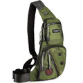 NICGID Sling Bag Chest Shoulder Backpack Crossbody Bags Casual Daypack for Men Women - color: Army Green