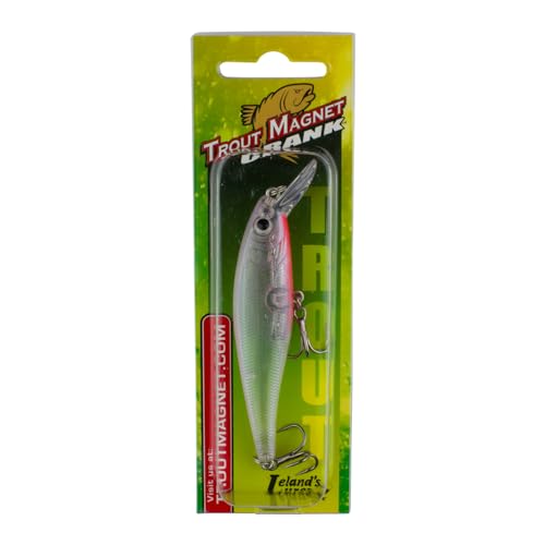 Trout Magnet Trout Crank Top Water Fishing Bait, Runs 2-4 Feet Depth with Small Rattles for High Effectiveness, Great Fishing Lure for Freshwater - color: Hawk, size: 3.5"