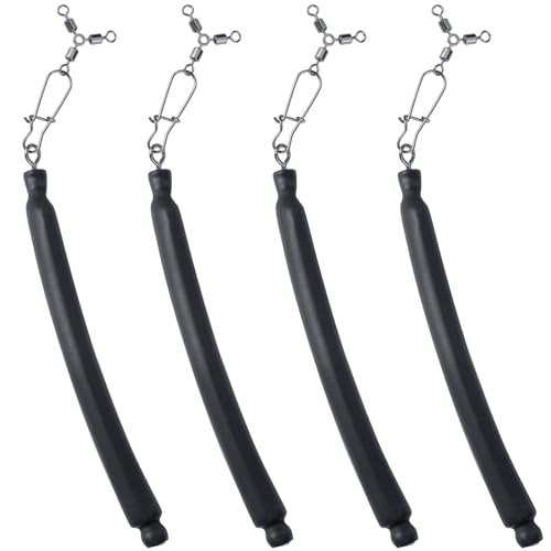 Dragging Weights for Catfishing Trolling, Drifting Dragging Sinkers, Bottom Search Lead Stick Weights and 3 Way Rig - style: 1oz, 4-pcs