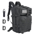 50L Large Military Tactical Backpack Molle Army Assault Pack for Travel Camping Hiking Fishing Backpack for men(black) - color: Black