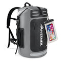 Waterproof Dry Bag with Waterproof Phone Case Grey - color: Grey, style: Dry Bag