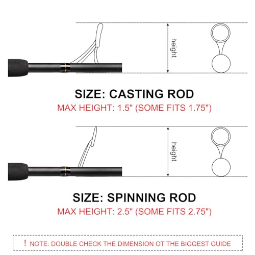 PATIKIL Rod Sock, Fishing Rod Sleeve Cover Braided Mesh Pole Protector Gloves Fishing Tools Pointed End for Spinning Fishing Rod Fly Rod Ice Rod Casting Rod - color: Black Yellow, size: 67 Inch