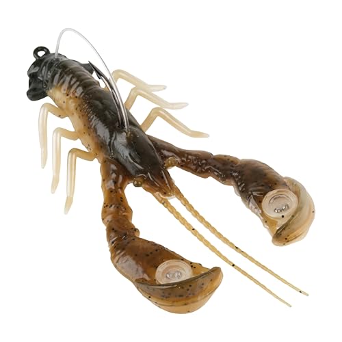 Berkley PowerBait Clatter Craw Fishing Soft Bait - color: Green Pumpkin Crème