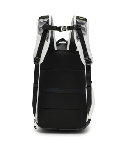 Nike, Unisex, Varsity Elite Backpack (32L), White/Black/Metallic Gold, One Size - color: White/Black/Metallic Gold, size: One Size
