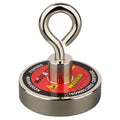 MUTUACTOR Super Strong Fishing Magnet,Φ1.89''Neodymium Rare Earth Magnet Heavy Duty,350lbs Pulling Force Round Magnets with Lifting Eyebolt Hooks for Salvage,Recovery and Retrieval - style: 350lb Magnet--Φ 1.89"