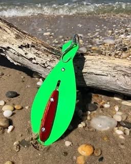 8" Bunker Spoon (Lime Green) - color: Lime Green