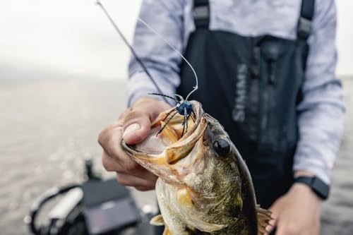 Strike King Tumbleweed Floating Fishing Lure, Finesse Creature Bait, 3-Inches, 4-Pack - color: Blue Craw