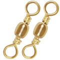 Fishing Barrel Swivels 50 100PCS Saltwater Freshwater Swivels Fish Tackle Accessories Fishing Line Connector High Strength Stainless Steel Solid Ring Rolling Fish Swivel - size: 1#, style: 50PCS